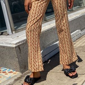 Gimaguas red and cream wavy pants